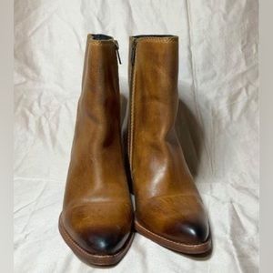 Diba True Ankle Whiskey Leather Booties - women size 8.5 - $75